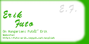 erik futo business card